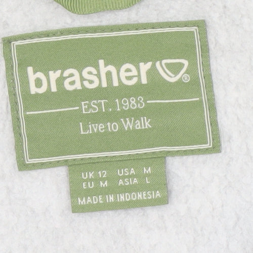 Brasher Women's Grey Full Zip Jacket Size 12