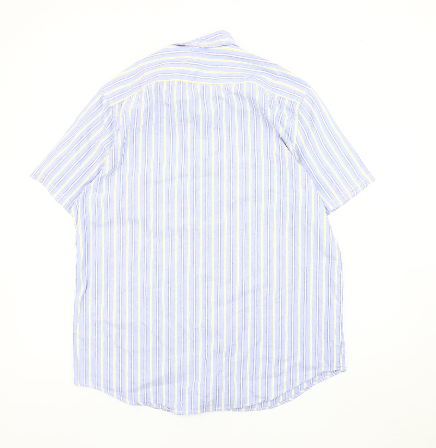 Next Men's Multicoloured Striped Oxford Shirt Large