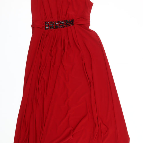 David Emanuel Women's Red Party Dress, Size 12
