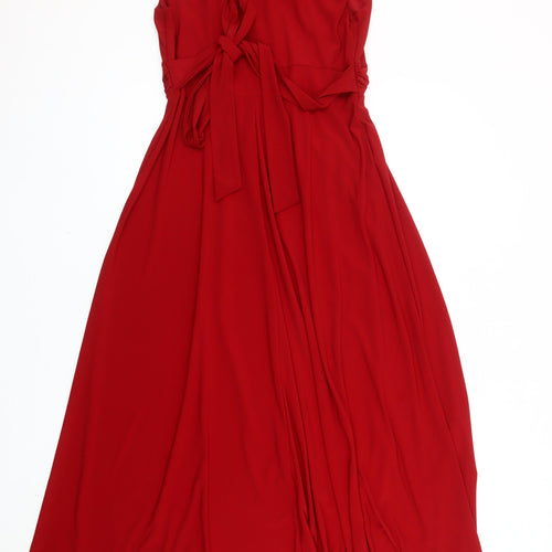 David Emanuel Women's Red Party Dress, Size 12