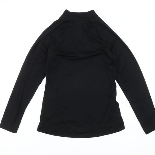 Karrimor Black Women's Henley Sweatshirt, Size 8, Slim Fit