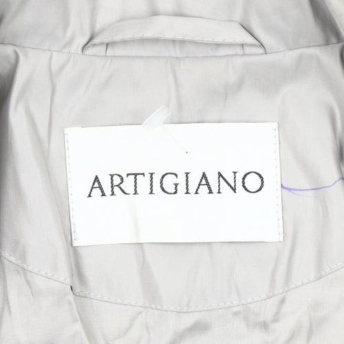 Artigiano Women's Blue Trench Coat Size 10