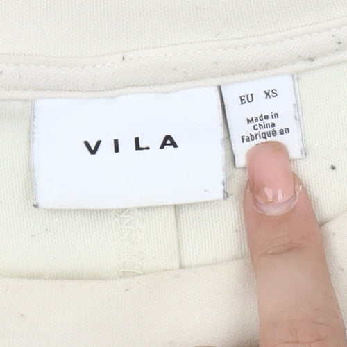 Vila Women’s Ivory XS Pullover Sweatshirt