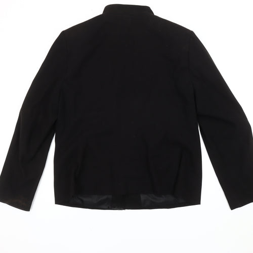 BM Women's Black Jacket Size 16 Full Zip Casual