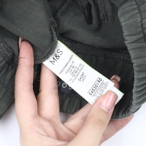 Marks and Spencer Women's Green Cargo Trousers Size 12