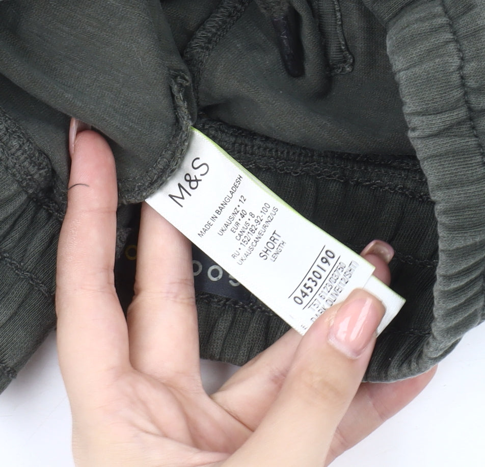 Marks and Spencer Women's Green Cargo Trousers Size 12