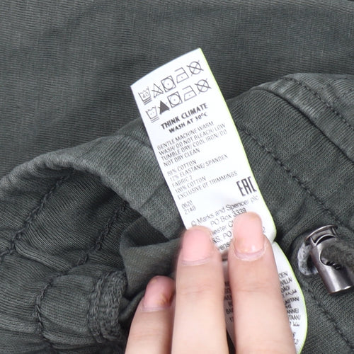 Marks and Spencer Women's Green Cargo Trousers Size 12