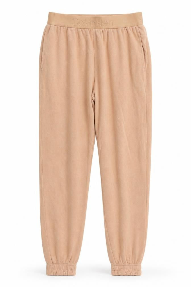 Front view of Calvin Klein Women's Beige S Lounge Pants
