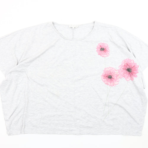 RJR John Rocha Women's Grey T-Shirt Size 16