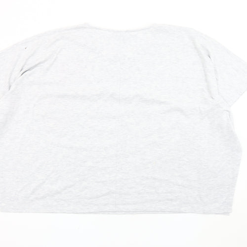 RJR John Rocha Women's Grey T-Shirt Size 16