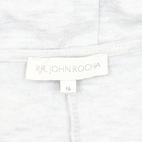 RJR John Rocha Women's Grey T-Shirt Size 16