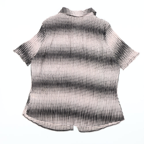 Marks and Spencer Women's Black Polka Dot Shirt Size 18