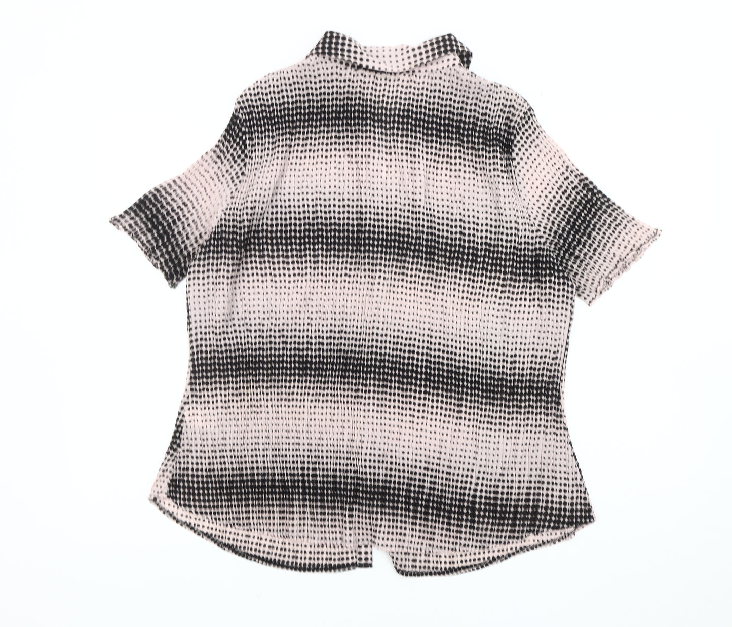 Marks and Spencer Women's Black Polka Dot Shirt Size 18