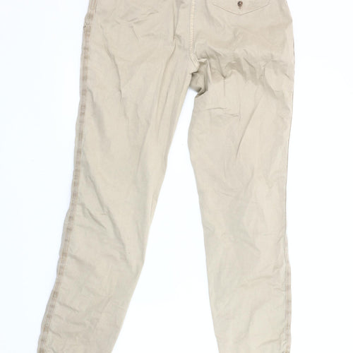 Marks and Spencer Women's Beige Chino Trousers Size 12