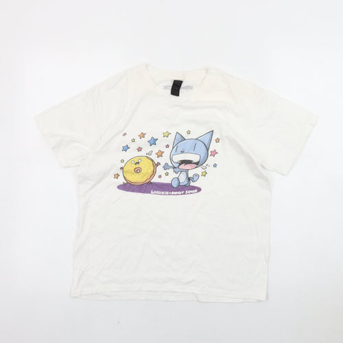 The Phoenix White Anime T-Shirt Unisex Size L