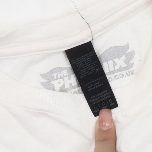 The Phoenix White Anime T-Shirt Unisex Size L