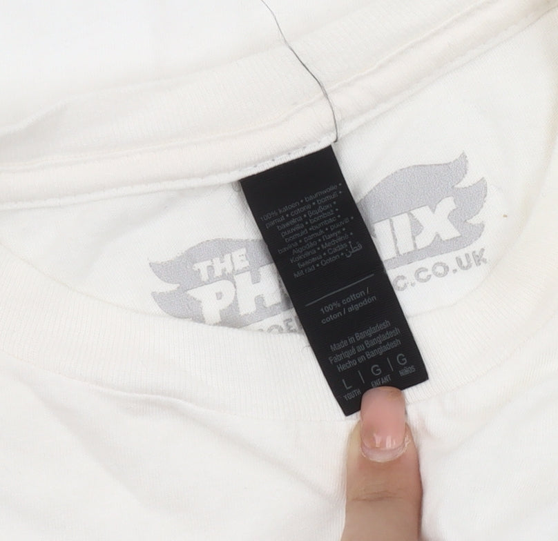 The Phoenix White Anime T-Shirt Unisex Size L