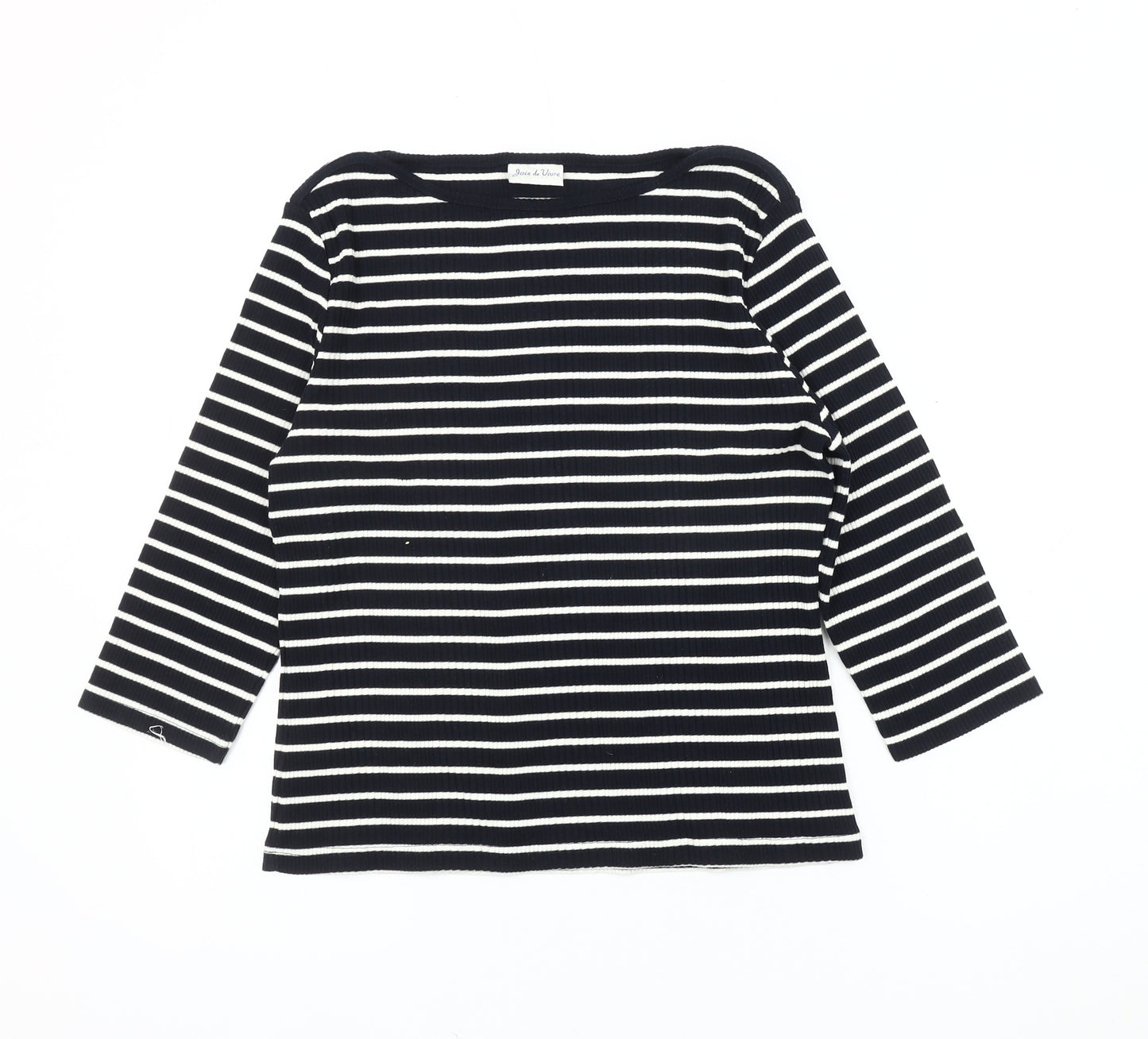 Joie de Vivre Women's 3/4 Sleeve Striped T-Shirt