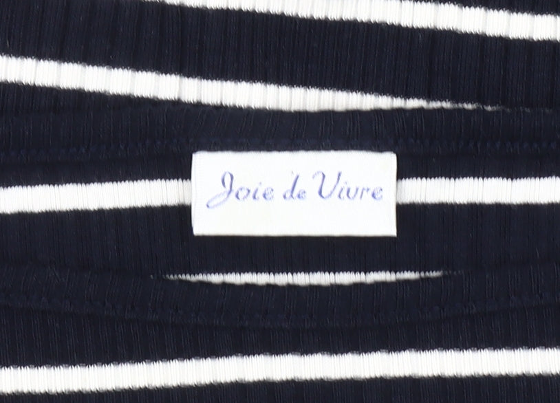 Joie de Vivre Women's 3/4 Sleeve Striped T-Shirt