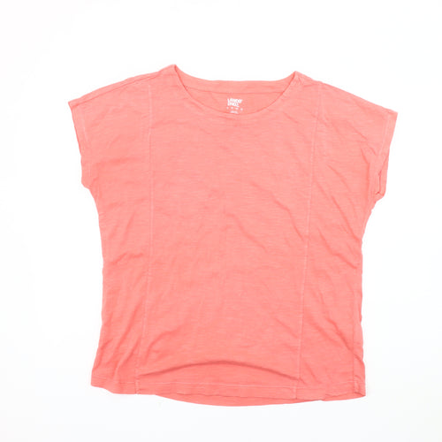 Lands' End Women's Pink Short Sleeve T-Shirt, Size S