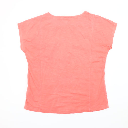 Lands' End Women's Pink Short Sleeve T-Shirt, Size S