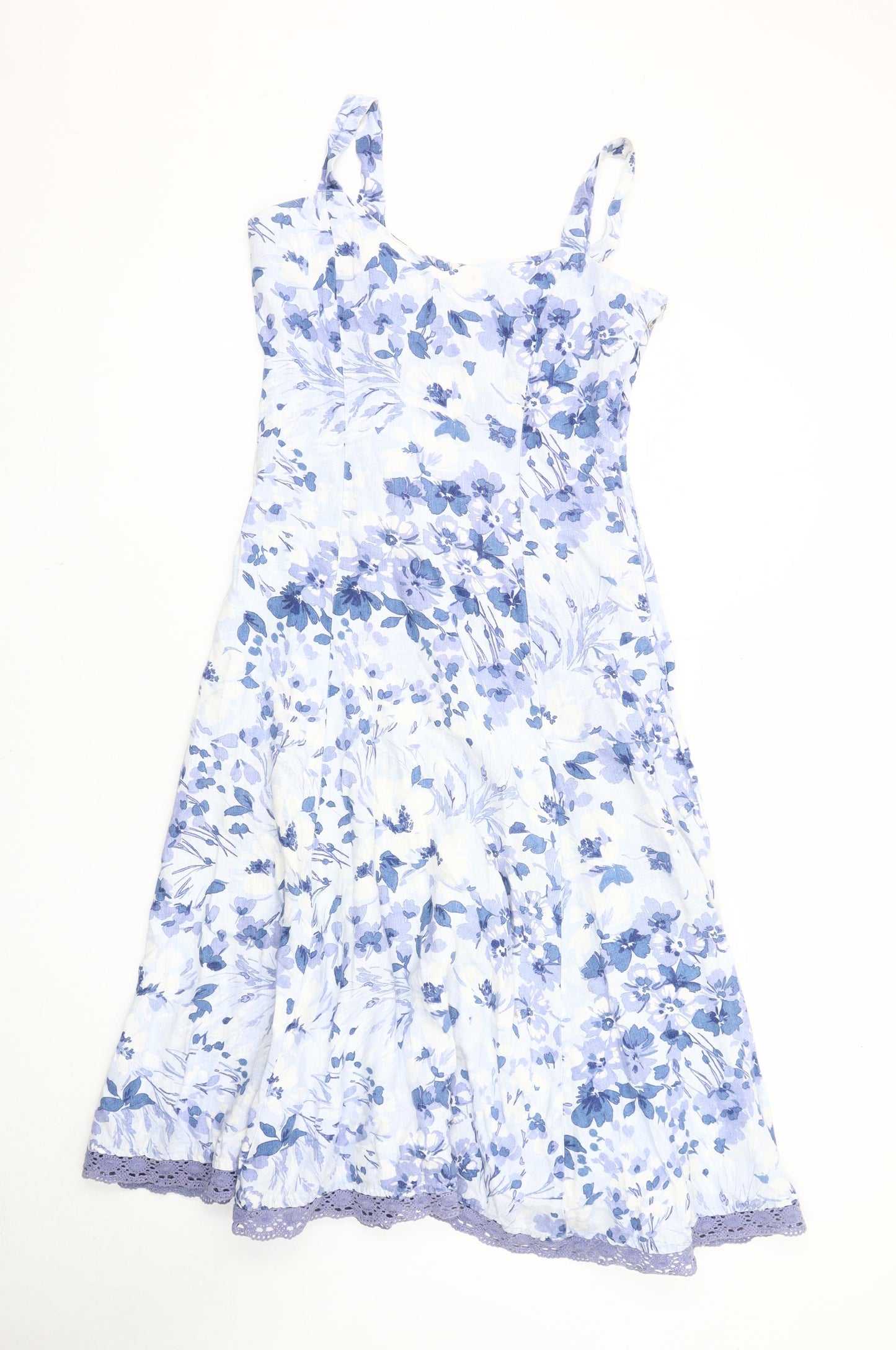Per Una Women's Floral Midi Dress, Size 8, Sleeveless