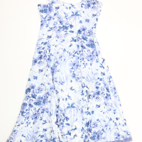 Per Una Women's Floral Midi Dress, Size 8, Sleeveless