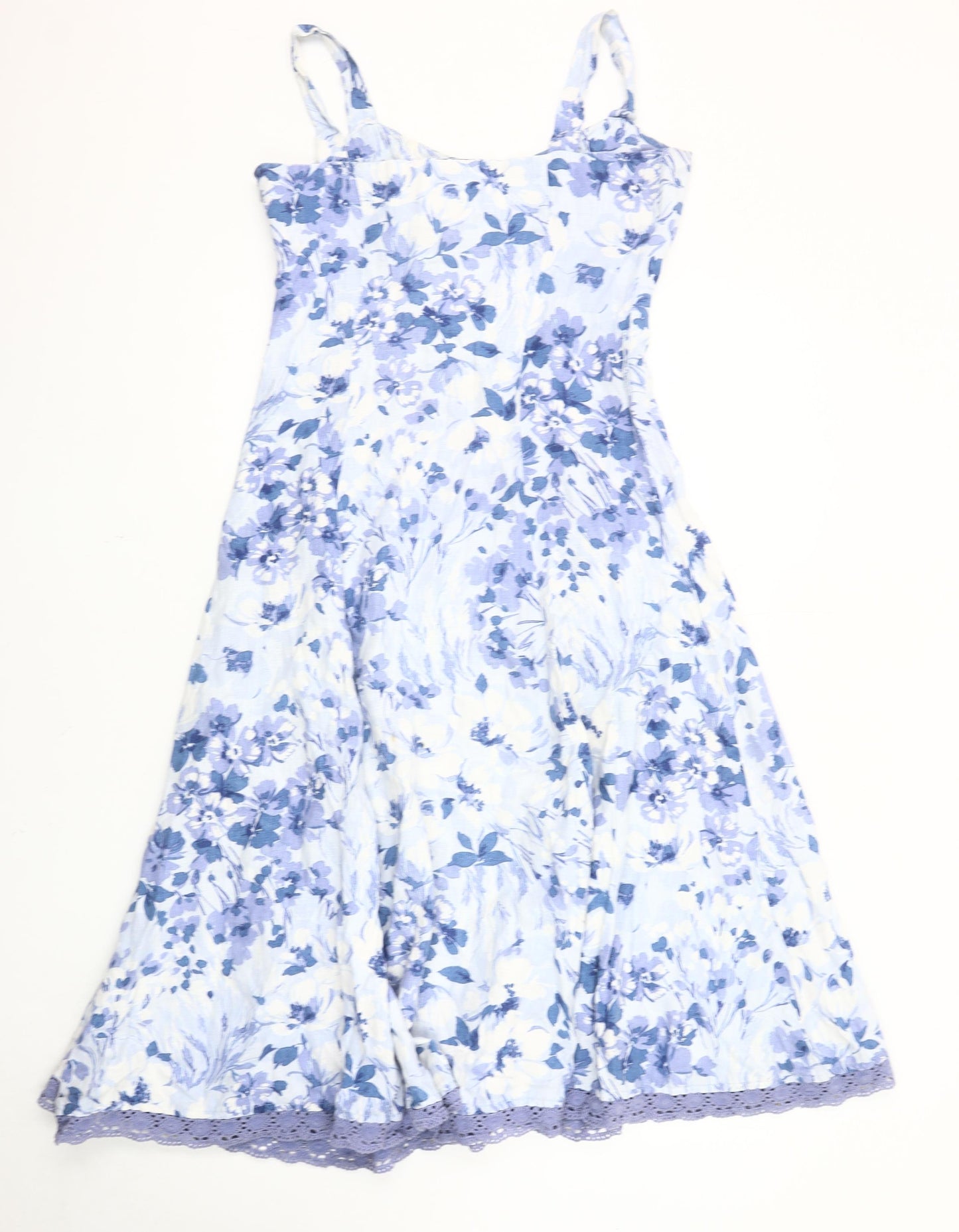 Per Una Women's Floral Midi Dress, Size 8, Sleeveless