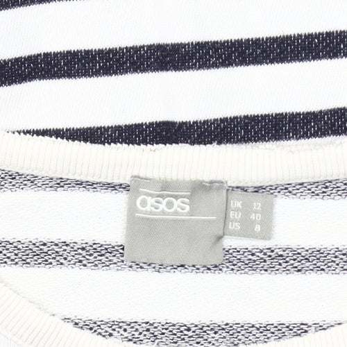 ASOS Women's Striped Pullover Sweatshirt Size 12