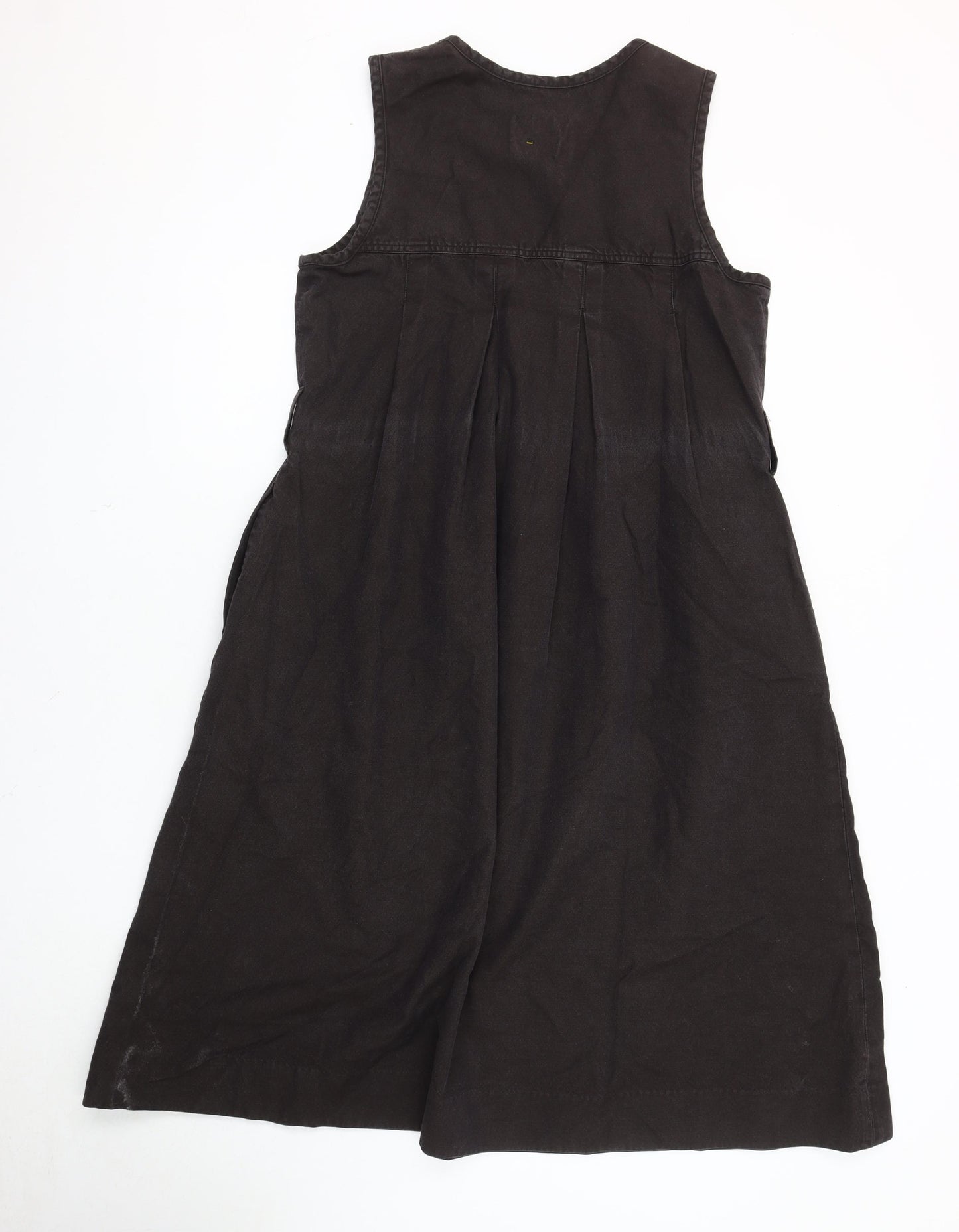 Margaret Howell Women's Black Pinafore Dress M