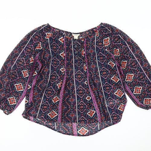 Forever 21 Women's Multicoloured Geometric Blouse