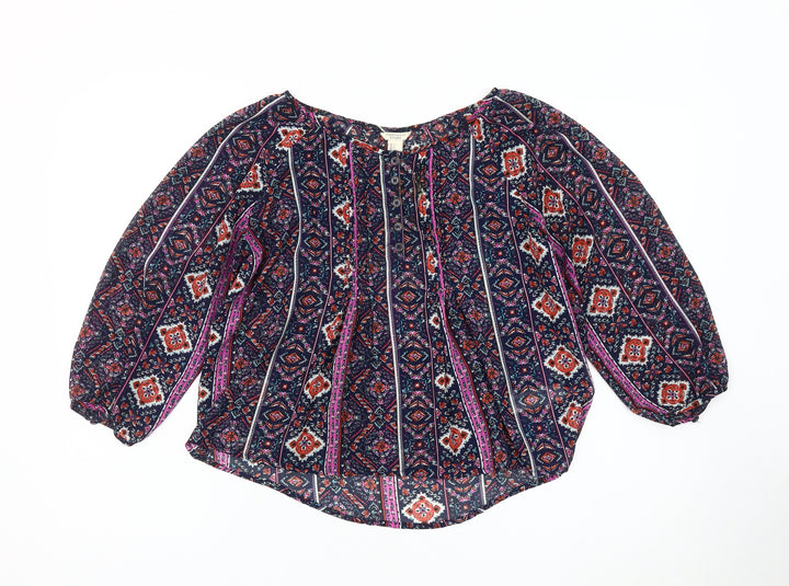 Forever 21 Women's Multicoloured Geometric Blouse