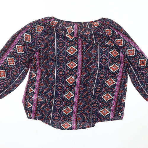 Forever 21 Women's Multicoloured Geometric Blouse