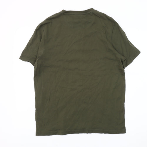 Farah 1920 Men's Green T-Shirt M Crew Neck