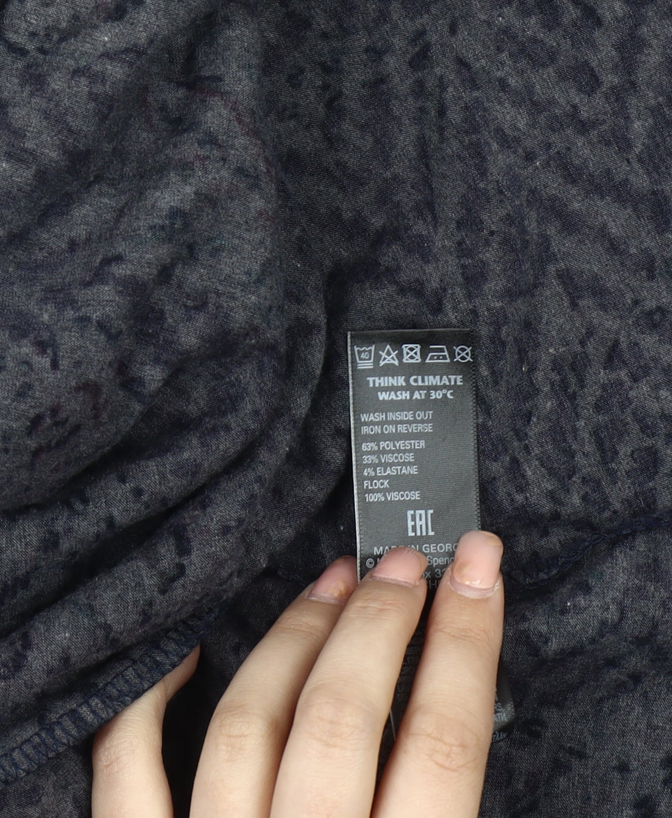 Marks and Spencer Women's Multicoloured Floral Midi A-Line Skirt - Size 10