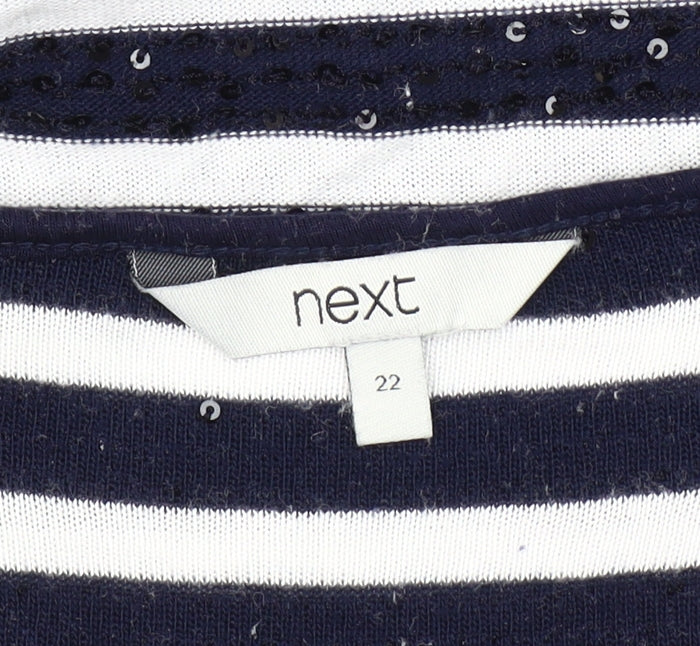 Next Women’s Multicoloured Sequin Striped Tank Top