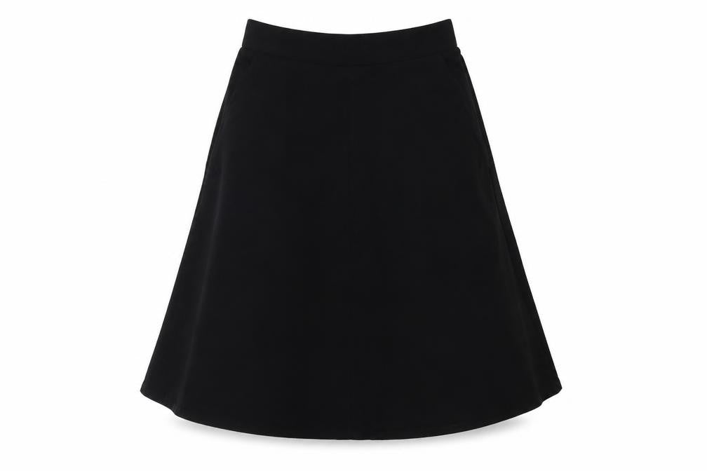 Front view of Next Black A-Line Women's Skirt, size 8