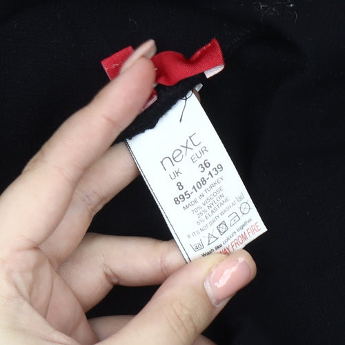 Next Black A-Line Women's Skirt Size 8