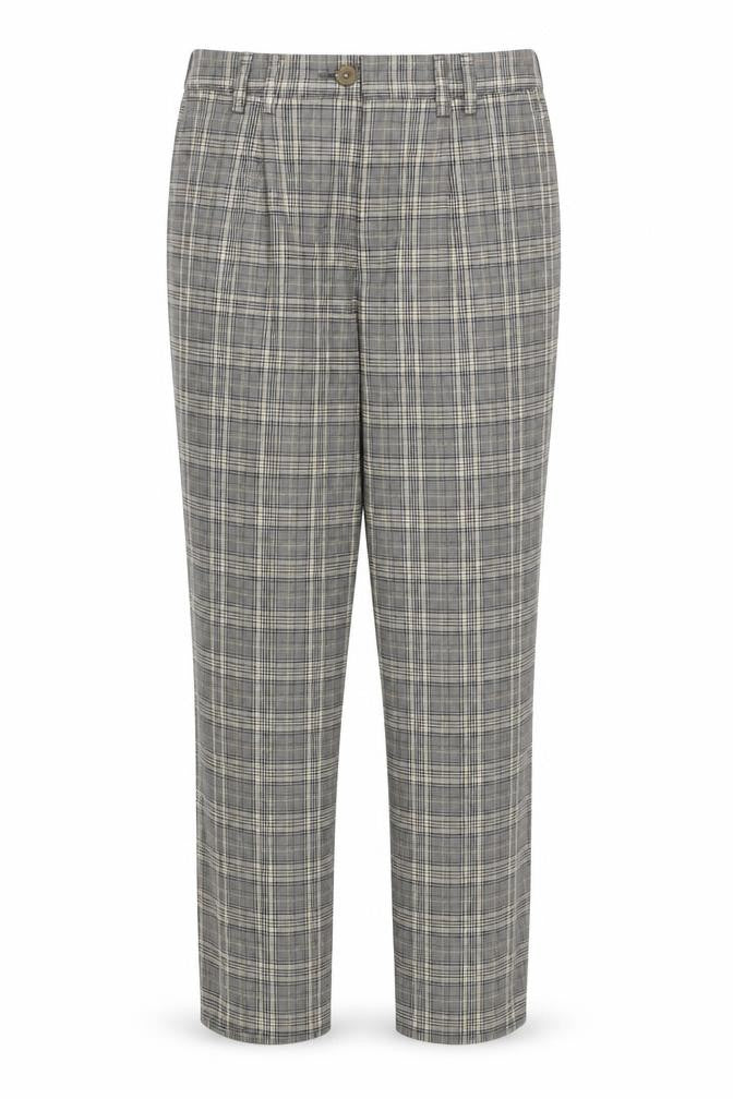 Front view of Next Women's Multicoloured Check Trousers, size 12