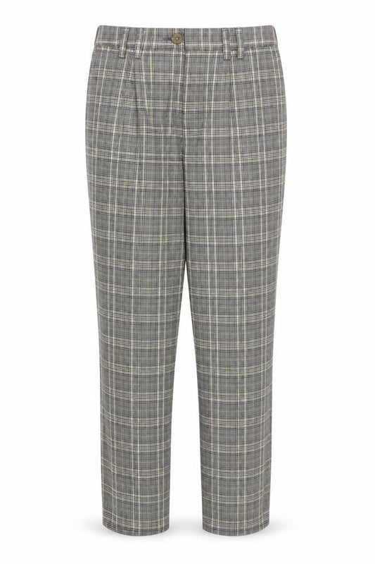 Front view of Next Women's Multicoloured Check Trousers, size 12