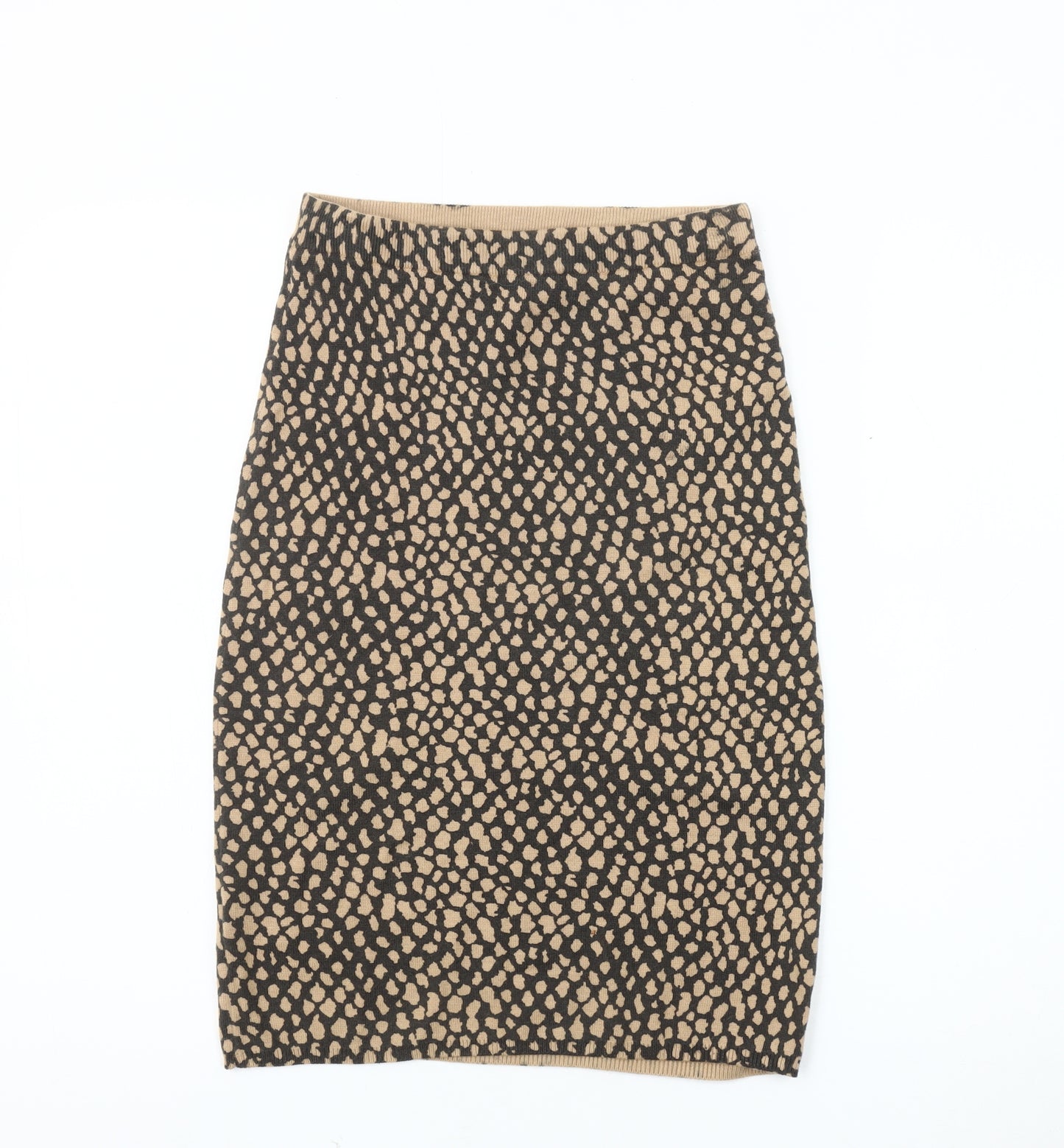 Next Women's Brown Animal Print Pencil Skirt Size 6