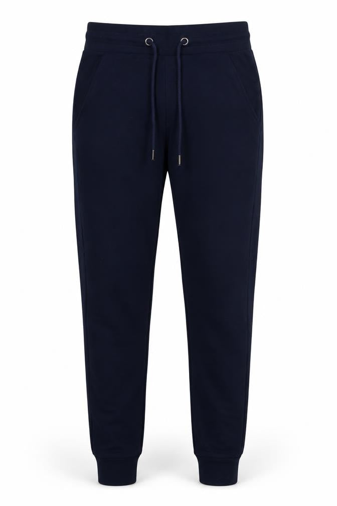 Front view of Brave Soul Men's Blue Jogger Trousers, size S