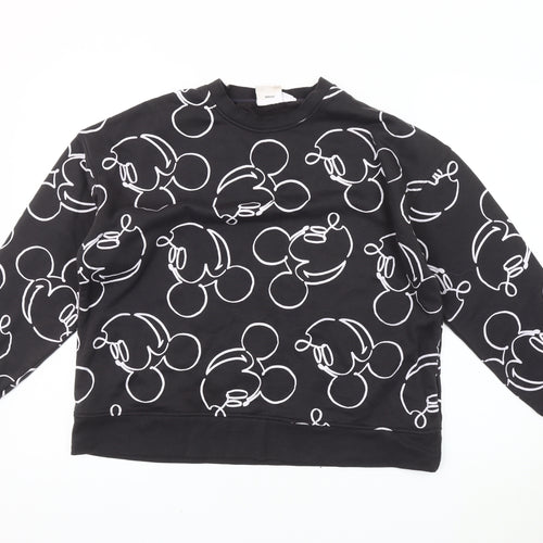 Disney Women's Black Pullover Sweatshirt Size 12