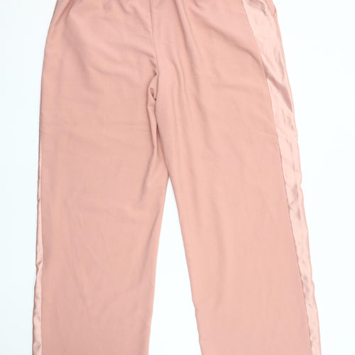 Principles Women's Pink Wide-Leg Trousers, Size 18