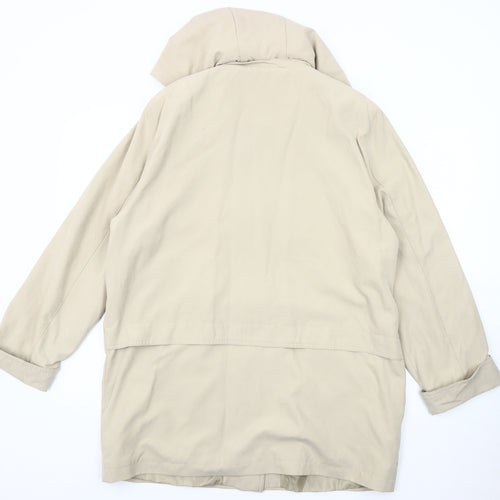 DANNA Women's Beige Mid-Length Jacket Size 16