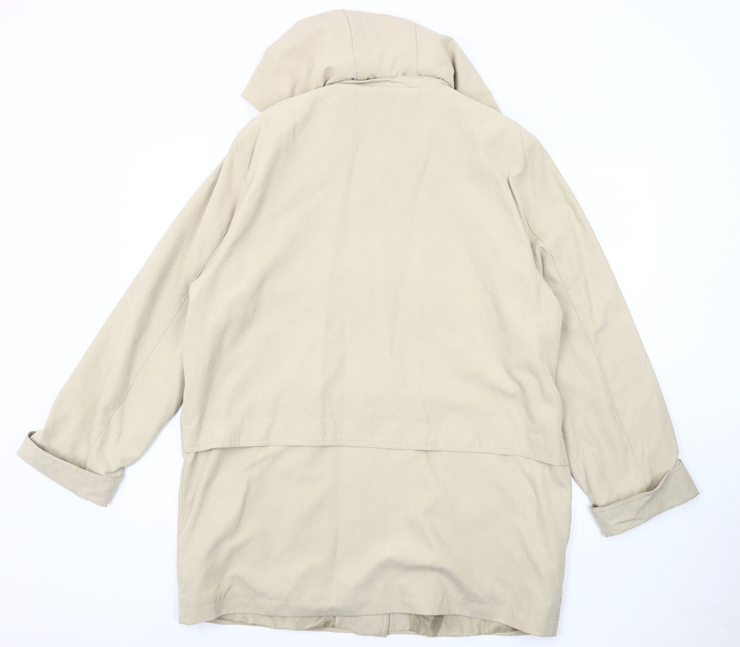 DANNA Women's Beige Mid-Length Jacket Size 16