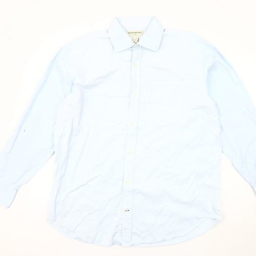 Banana Republic Men's Blue Button-Up Shirt XL
