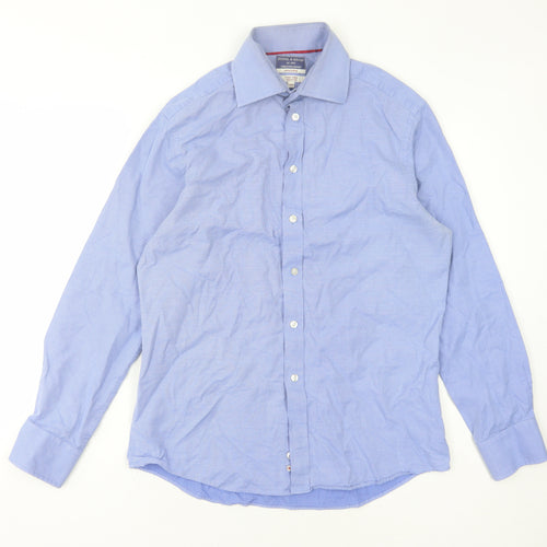 Stovel & Mason Men's Blue Check Cotton Shirt 16