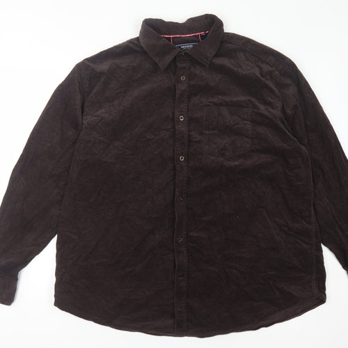 Maine New England Men’s Brown 2XL Button-Up Shirt