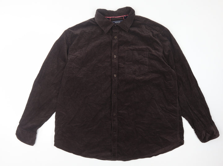 Maine New England Men’s Brown 2XL Button-Up Shirt